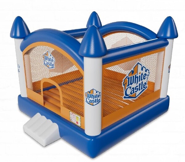 White Castle is introducing a bounce castle as part of its new line of spring 2025 merchandise. White Castle is introducing a bounce castle as part of its new line of spring 2025 merchandise.