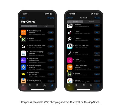 Koupon.ai Ranks in App Store