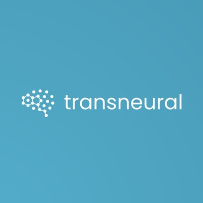 Transneural Therapeutics logo on a blue background