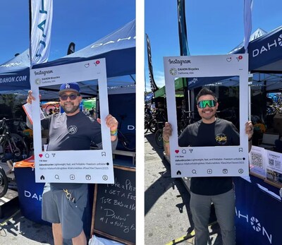 Visitors capturing the moment with DAHON (PRNewsfoto/DAHON) Visitors capturing the moment with DAHON (PRNewsfoto/DAHON)