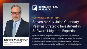 Steven McKay Joins Quandary Peak Research as Strategic Investment in Software Litigation Expertise