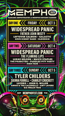 Mempho Presents Announces Artist Lineup for Mempho Fest October 3-5, 2025