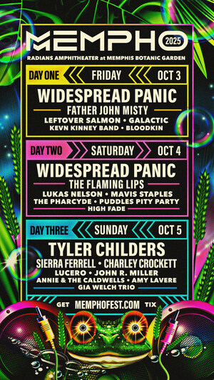 Mempho Presents Announces Artist Lineup for Mempho Fest October 3-5, 2025