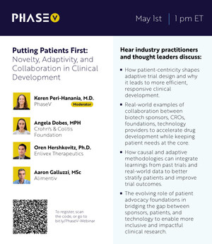 PhaseV to Host New Webinar Episode on Patient-Centric Clinical Development