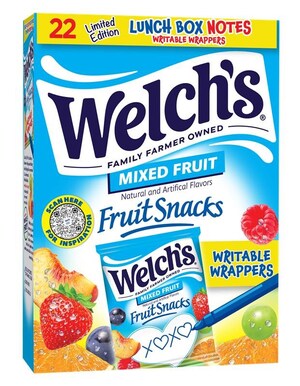Writer's Block? Welch's® Fruit Snacks Launches AI-Powered Tool to Make Lunchbox Notes More Meaningful