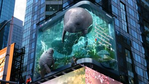 MAKING WAVES FOR WILDLIFE: LG CELEBRATES THE MANATEE IN NEW YORK TIMES SQUARE