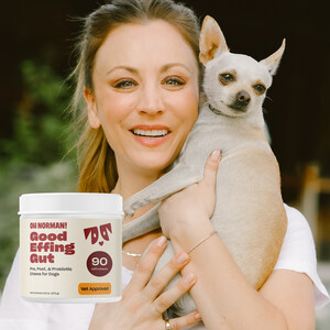 Kaley Cuoco's Pet Wellness Brand Oh Norman! Launches "Good Effing Gut" - A Wellness Soft Chew Supporting Canine Gut Health