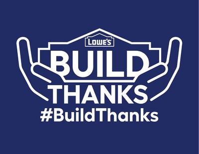 Lowe’s red vest associates are calling on communities nationwide to help share one million thank yous to #BuildThanks for those who are helping communities across the nation rebuild after disasters.