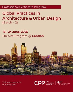 CEPT University Invites Practicing Architects to the Second Edition of Prestigious International Program in London