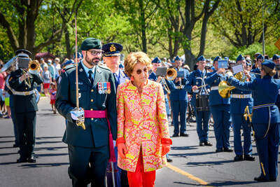 HRH Princess Margriet at Canadian Tulip Festival Opening Ceremonies in 2022 (CNW Group/Canadian Tulip Festival)