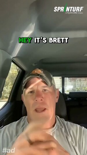 NFL Hall of Famer Brett Favre Endorses Sprinturf as the Smart Choice for Athletic Fields Nationwide