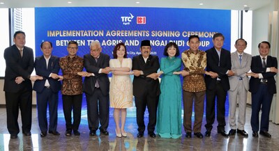 Acara Peresmian Kerja sama disaksikan Rachmat Pambudy – Menteri Perencanaan Pembangunan Nasional Republik Indonesia -- bersama para pejabat senior kedua negara.