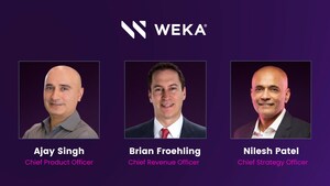 WEKA Bolsters Executive Leadership Team With New CRO, CPO and CSO Appointments