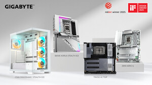 GIGABYTE、全製品ラインにおける最先端デザインでレッドドット・デザイン賞とiFデザイン賞を連続受賞