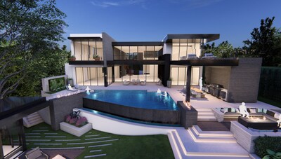 Exterior rendering of The New American Home® 2026, located in Winter Park, FL. Built by Alair Homes Orlando, this 43rd edition of the program will showcase leading innovations in residential design and construction. Produced in collaboration with the NAHB Leading Suppliers Council and Professional Builder magazine. Rendering by Mills Design Group. (CNW Group/Alair Enterprises Ltd.)
