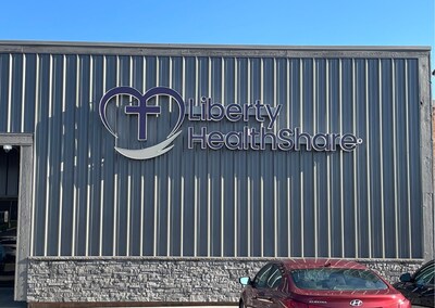 Liberty HealthShare Building Sign.