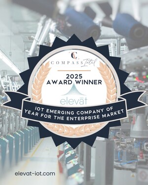 Elevāt Wins "IoT Emerging Company of the Year - Enterprise Market" CompassIntel Award  2025