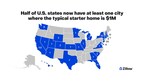 2025-Million-Dollar-Starter-Home-Cities-Map-042225
