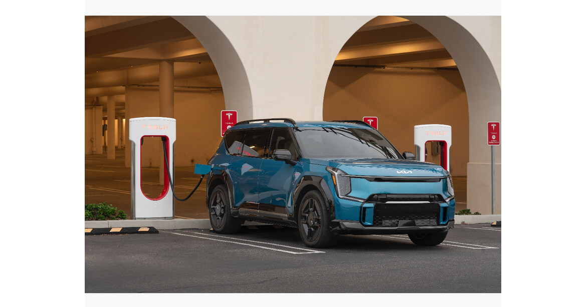 KIA EV6, EV9 AND NIRO OWNERS GAIN ACCESS TO OVER 21,500 TESLA SUPERCHARGERS