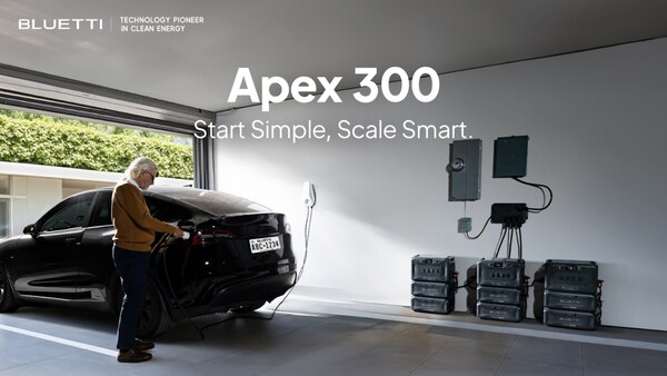 BLUETTI Pre-Launches the Apex 300: A versatile energy storage system for home backup, RVs, off-grid living, and beyond.