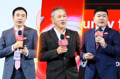 From left: WenJie QI, Himel‘s Overseas Marketing & Service Director, Koon San ANG, Himel's International Sales Leader and Danny WANG, Himel’s Chief Marketing Officer, delivered speeches at the conference. From left: WenJie QI, Himel‘s Overseas Marketing & Service Director, Koon San ANG, Himel's International Sales Leader and Danny WANG, Himel’s Chief Marketing Officer, delivered speeches at the conference.