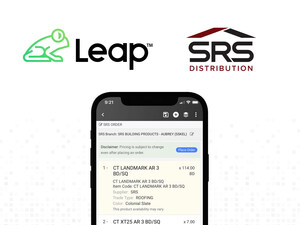 Leap CRM Enhances SRS Roof Hub Integration for Faster, More Seamless Material Ordering