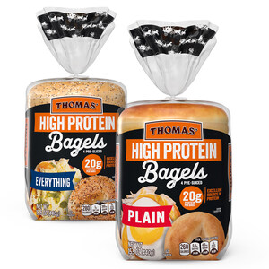 Thomas'® Supercharges Breakfast with New High Protein Bagels