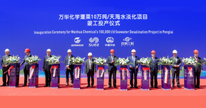 SUEZ commissions China's largest industrial membrane-based seawater desalination plant for Wanhua Chemical's Penglai Industrial Park to support industrial needs while conserving scarce water resources