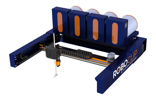 The RoboClip™ System enables industrial manufacturers to automate clip installation with unmatched precision, flexibility, and speed — helping maximize production efficiency, improve assembly quality, reduce manual labor, and lower overall production costs. (CNW Group/Innovative Automation Inc.)
