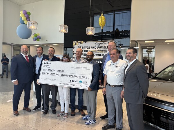 Kia America proudly announces the sale of its 1 millionth Certified Pre-Owned (CPO) vehicle