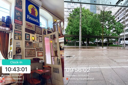 A photo taken by a CamScanner user using a Timestamp Camera for check-in