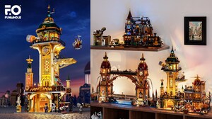 FUNWHOLE Steampunk World -- A Victorian-style Building Brick World Powered by Patented Light Tech and Authentic Building