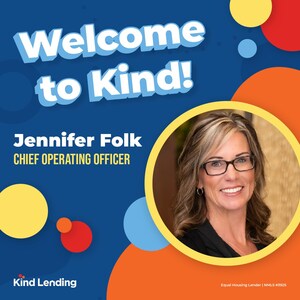 Mortgage Industry Powerhouse Jennifer Folk Joins Kind Lending as Chief Operating Officer