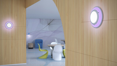 Kenall's MedMaster Saturn in a Behavioral Health Waiting Room
