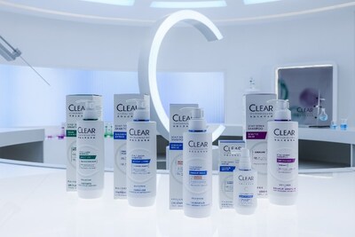 The CLEAR SCALPCEUTICALS PRO RANGE1, built upon three patented technologies, introduces five targeted products.