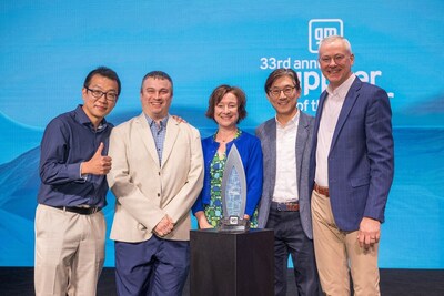 (From the left) Min-Chul Lee (Head of Production Engineering team, HL Mando America Jeff Pontius (Director of Brake R&D, HL Mando America), Alison Ellis (Director of Sales, HL Mando America) Jason (Jae-hyuk) Kim (Head of Americas Region, HL Mando), Jeff Morrison (Global Chief Procurement Officer, GM) (From the left) Min-Chul Lee (Head of Production Engineering team, HL Mando America Jeff Pontius (Director of Brake R&D, HL Mando America), Alison Ellis (Director of Sales, HL Mando America) Jason (Jae-hyuk) Kim (Head of Americas Region, HL Mando), Jeff Morrison (Global Chief Procurement Officer, GM)