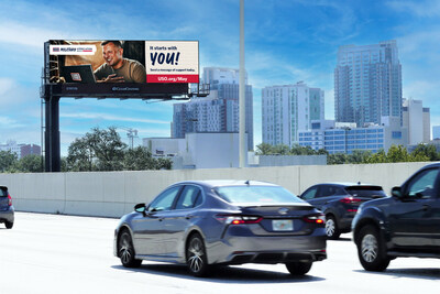 Digital billboards across the nation will invite Americans to send messages of gratitude to service members and their families.