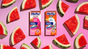 The Hefty® Brand Brings Strength and Sweetness to Trash Day with New Hefty® Ultra Strong™ Trash Bags with Fabuloso® Watermelon Scent