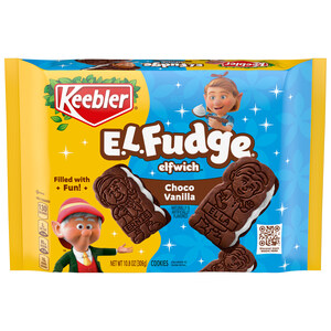 THE KEEBLER® ELVES SHARE NEW E.L. FUDGE CHOCO VANILLA® COOKIES WITH ALL OF OUR FRIENDS