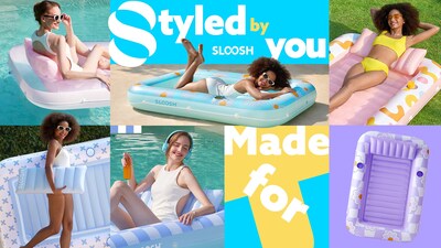 SLOOSH® 2025 Inflatable Tanning Pools—customizable, colorful, and perfect for backyard summer fun. (Courtesy of SLOOSH®)