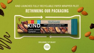 KIND Launches Fully Recyclable Paper Wrapper, Pioneering a New Era in Snack Packaging