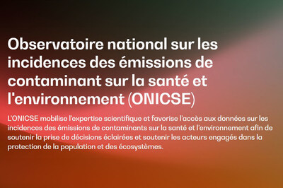 Observatoire national sur les incidences des émissions de contaminant sur la santé et l'environnement : premier colloque et nouvelle plateforme de diffusion