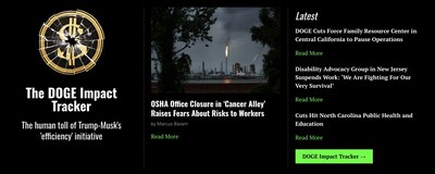 The DOGE Impact Tracker: The human toll of Trump-Musk's 'efficiency' initiative The DOGE Impact Tracker: The human toll of Trump-Musk's 'efficiency' initiative