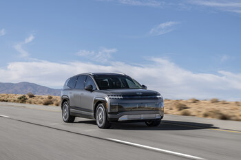 The 2026 Hyundai IONIQ 9 Calligraphy is photographed in California City, Calif., on Nov. 20, 2024. (PRNewsfoto/Hyundai Motor America)