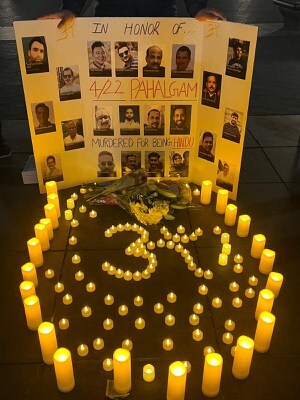 United Hindu Groups Host Two Dozen Vigils Nationwide to Honor Hindus Slaughtered in Pahalgam, India by Islamist Terrorists: Demand Accountability for Pakistan's State-Sponsored Islamist Terrorism