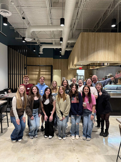 The team behind Stitch Coffee in Canton, Georgia. Owners Dave and Geralyn Hickey are at the far right.