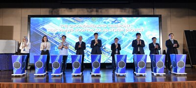 Đại diện tại Lễ khởi công dự án năng lượng mặt trời mái nhà tại Samsung Electronics HCMC CE Complex Đại diện tại Lễ khởi công dự án năng lượng mặt trời mái nhà tại Samsung Electronics HCMC CE Complex