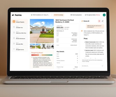 Homa, an AI-Powered Real Estate Platform for Home Buyers, Launches in Florida