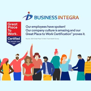 Business Integra Named a 2025 Great Place to Work®, Reinforcing Commitment to a People-First Culture