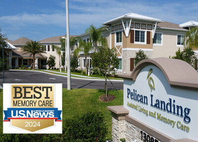 Pelican Landing Assisted Living and Memory Care is named a Best Memory Care Community by U.S. News & World Report in the 2025-26 nationwide survey. Pelican Landing is a Watercrest Senior Living community located in Sebastian, Florida.